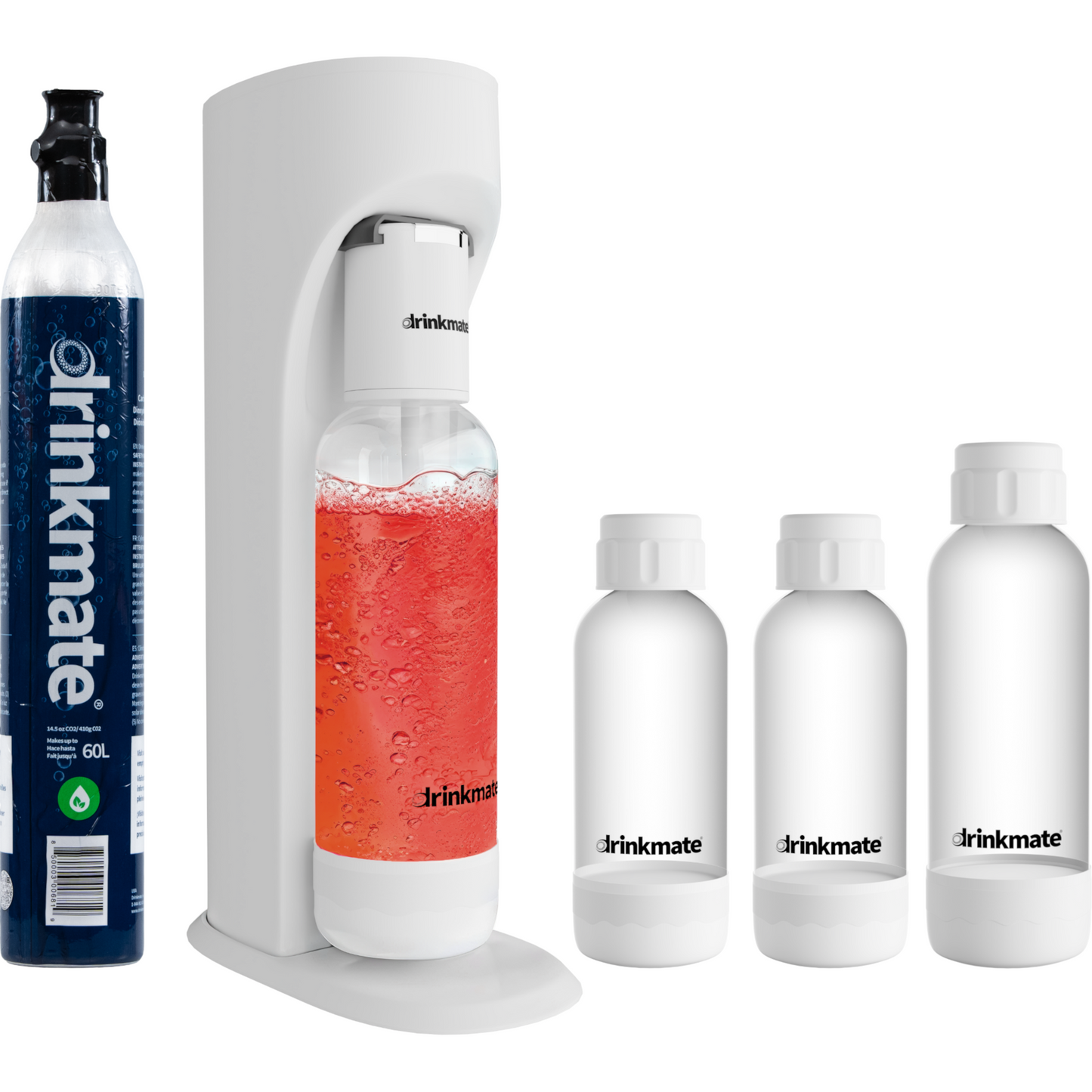 Drinkmate OmniFizz, carbonate any cold drink! Includes 60 liter cylinder and additional bottles