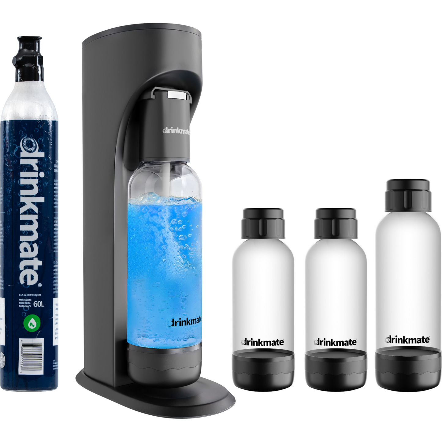 Drinkmate OmniFizz, carbonate any cold drink! Includes 60 liter cylinder and additional bottles