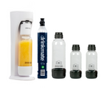 Drinkmate OmniFizz Sprudelwasser- und Sodabereiter, sprudelt jedes Getränk! Inklusive 420g-Zylinder und zusätzlichen Flaschen