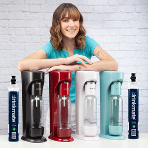 Drinkmate Sparkling Water and Soda Maker, Carbonates ANY Drink, without CO2 Cylinder (Machine Only)